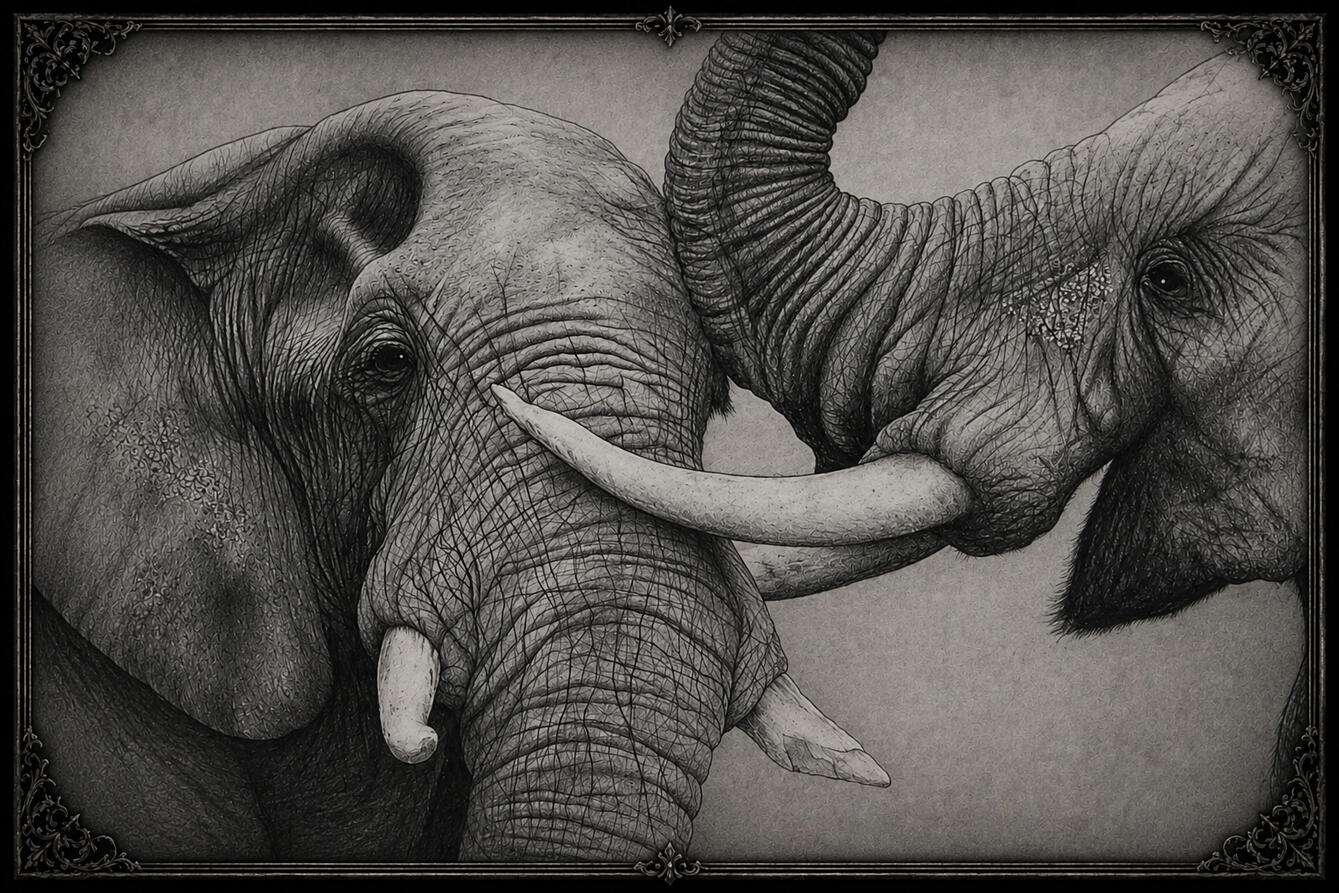 Two African Elephants